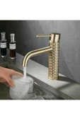 Banyo Lavabo Bataryası Mat Gold Renk Yeni Model 7 Yıl Garantili Ithal - 4