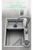 Akıllı Eviye Seti Dokunmatik Smart Gri Renk Su Arıtma Çıkışlı Şelaleli Ithal 7 Yıl Garanti 75x46cm - 5