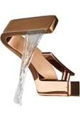 Banyo Lavabo Bataryası Rose Renk Şelale Yeni Tasarım 7 Yıl Garantili İthal - 2