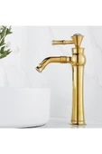 Banyo Çanak Lavabo Bataryası Gold Renk Taşlı Model 7 Yıl Garantili Ithal thumbnail 2