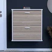 Modilayn UMAY Asma Antre 72 x 78 x 25,5 cm’lik 2 Düşer Kapak 4 Göz Bölmeli Ayakkabılık - 1