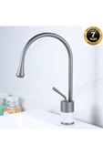 Banyo Lavabo Bataryası Antrasit Beyaz Mermerli Model Yeni Tasarım 7 Yıl Garantili İthal - 1
