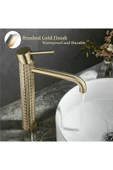 Banyo Çanak Lavabo Bataryası Mat Gold Renk Yeni Model 7 Yıl Garantili Ithal - 3
