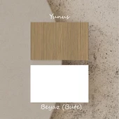 2242 LOVE AYNALI(AHŞAP AYAKLI)MDF PROFİL ÇERÇEVELİ ÇEKMECELİ KAPAKLI 120CM MAKYAJ MASASI BEYAZ-YUNUS - 7