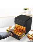 KUMTEL XXL 12 Litre Fastfryer (Yağsız Fritöz Airfryer )  Çok Fonksiyonlu Siyah 1800 Watt  HAF-10 - 5