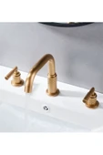 Banyo Lavabo Bataryası Ankastre Antik Renk  3'lü Set Yeni 7 Yıl Garantili İthal - 6