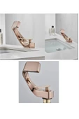 Banyo Lavabo Bataryası Rose Renk Şelale Yeni Tasarım 7 Yıl Garantili İthal - 4