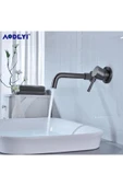 Banyo Ankastre Lavabo Bataryası Antrasit Renk Yeni Model Sıva Altı Dahil 7 Yıl Garanti İthal - 3