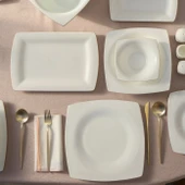 Karaca Fine Pearl Dara 58 Parça 12 Kişilik Yemek Takımı Gold - 6
