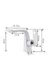 Banyo Lavabo Bataryası Beyaz/Krom Yeni Model Şelale 7 Yıl Garantili İthal - 6