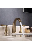 Banyo Lavabo Bataryası Ankastre 3lü Set Antik Renk Yeni Model 7 Yıl Garantili İthal - 3