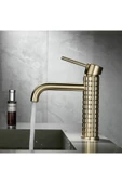 Banyo Lavabo Bataryası Mat Gold Renk Yeni Model 7 Yıl Garantili Ithal - 2