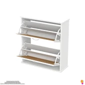 Modilayn UMAY Asma Kapı Önü 72 x 78 x 25, 5 cm’ lik 2 Düşer Kapak 4 Göz Bölmeli Ayakkabılık - 7