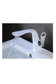 Banyo Lavabo Bataryası Beyaz/Krom Yeni Model Şelale 7 Yıl Garantili İthal - 5