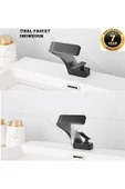 Banyo Lavabo Bataryası Antrasit Renk Şelale Yeni Tasarım 7 Yıl Garantili İthal thumbnail 1