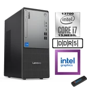 Lenovo Thinkcentre Neo 50T Gen5 Intel Core I7 13700 64GB Ddr5 256GB SSD Freedos Intel UHD 770 12UB000LTRF21+ZETTA Flash Bellek - 1