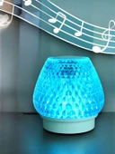 G5 Kristal Şarjlı Masa Lambası - 7 Renk Gece Lambası ve Bluetooth Hoparlör thumbnail 2