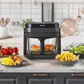 Onvo Set Uydu Alıcılı 32'' tv Cam Airfryer ve Dikey Şarjlı Süpürge - 3