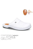 Ceyo 9846 FLEX-1 Topuk Jelli Erkek Sabo Terlik Beyaz 40-45 - 1