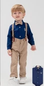 Togi Kids Çocuk Mavi Gömlekli Askılı Set - 1