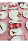 QUEEN  Pink Rose Model 8 Kişilik 17 Parça Kahvaltı Takımı thumbnail 3