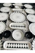 QUEEN  Black Ellipse Model 12 Kişilik 23 Parça Kahvaltı Takımı - 3