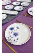 QUEEN  Purple Violet 6 Kişilik 14 Parça Kahvaltı Takımı - 3