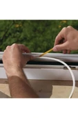 Yapışkanlı 5x2=10 Metre (BEYAZ) Kapı Pencere Bandı Fitili Soğuk Izolasyon Kauçuk Bantları - 7