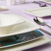 Karaca Fine Pearl Pavo 62 Parça 12 Kişilik Yemek Takımı Gold thumbnail 12