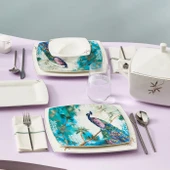 Karaca Fine Pearl Pavo 62 Parça 12 Kişilik Yemek Takımı Gold thumbnail 10