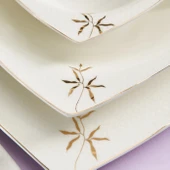 Karaca Fine Pearl Pavo 62 Parça 12 Kişilik Yemek Takımı Gold thumbnail 8