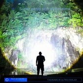 Gold Kama GK801 LED Kafa Feneri - 50W CREE LED, Şarjlı ve Su Geçirmez - 6