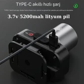 Gold Kama GK801 LED Kafa Feneri - 50W CREE LED, Şarjlı ve Su Geçirmez - 5