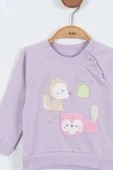 Sincap Sweatshirt Pantolon Kız Bebek Alt Üst Takım Kız Bebek 2'li Takım Kız Bebek İkili Takım - 5