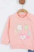 Sincap Sweatshirt Pantolon Kız Bebek Alt Üst Takım Kız Bebek 2'li Takım Kız Bebek İkili Takım - 12