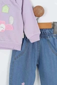 Sincap Sweatshirt Pantolon Kız Bebek Alt Üst Takım Kız Bebek 2'li Takım Kız Bebek İkili Takım - 6