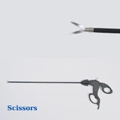 Laparoskopik Scissors-Makas - Plastik Saplı - PraticMed - 1