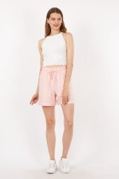 Twenty3 Kadın Ayrobin Beli Lastikli Cepli Şort - 10