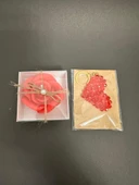 Gül Mum Kalpli Anahtarlık Set - 4