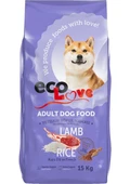 Eco Love Yetişkin Kuzu Etli Pirinçli Köpek Maması - 1