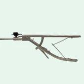 Laparoskopik Sol El Needle Holder - Metal Saplı - PraticMed - 2