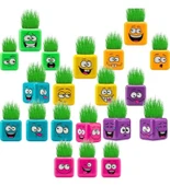 Kare Emoji Şekilli Çim Adam Surat 2 Adet Okul Öncesi Sonrası Etkinlik - 2