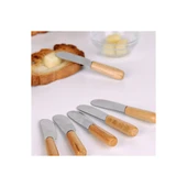 CEMRE 6'LI AHŞAP SAP TEREYAĞ BIÇAĞI - 1