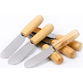 CEMRE 6'LI AHŞAP SAP TEREYAĞ BIÇAĞI - 2