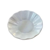 TRİA ML104W MELAMİN BEYAZ KAHVECİ ÇAY TABAĞI 6 LI - 1