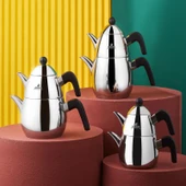 Tokyo Mini PowerSteel Pro 316+ Çelik Çaydanlık Takımı 2 Kişilik - 2