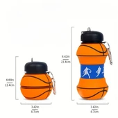 Periboia Basketbol Topu Tasarımlı Akordiyon Su Şişesi - 3