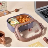 Bölmeli Paslanmaz Çelik Yemek Kutusu thumbnail 2