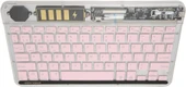 Technopc Ultrapad UP10.SI21WA 10.1" Uyumlu Kablosuz Bluetooth Şarjlı Transparan Rgp 7 Renk Işıklı Klavye - Pembe - 4