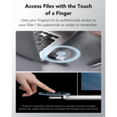 LEXAR 256GB JUMP DRIVE FINGERPRINT F35 PRO LJDF35P256G-RNBNG USB 3.2 BELLEK thumbnail 3